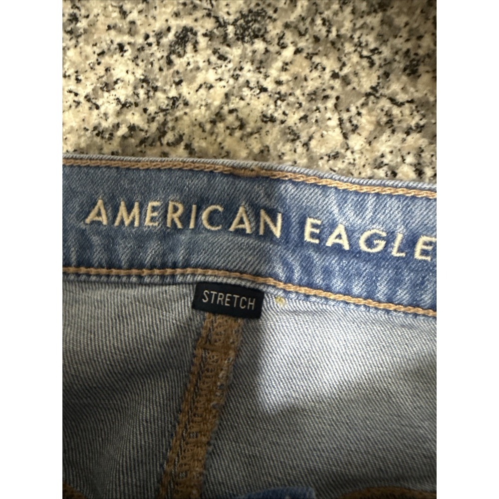 American Eagle Jeans Women's Low Rise Ultra Wide Leg Baggy Style Denim Size 4 - Picture 6 of 12